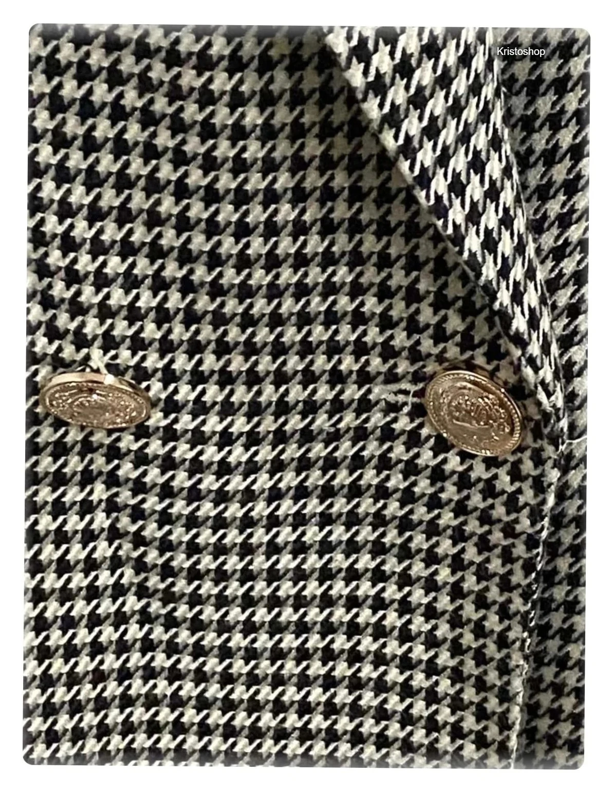 Jaqueta Vintage Blazer Lefties xadrez cinza Tamanho L – photo 7
